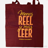CÀMBRILS UNIVERSITY | Totebag "Menos REEL y más LEER"