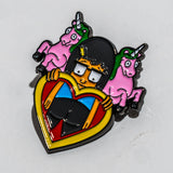 Pin Tina Belcher unicornios corazón