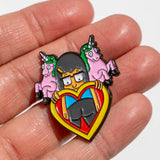 Pin Tina Belcher unicornios corazón