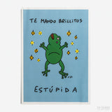 NECESITOUNEXORCISMO | Print A5 "Te mando brillitos estúpida"