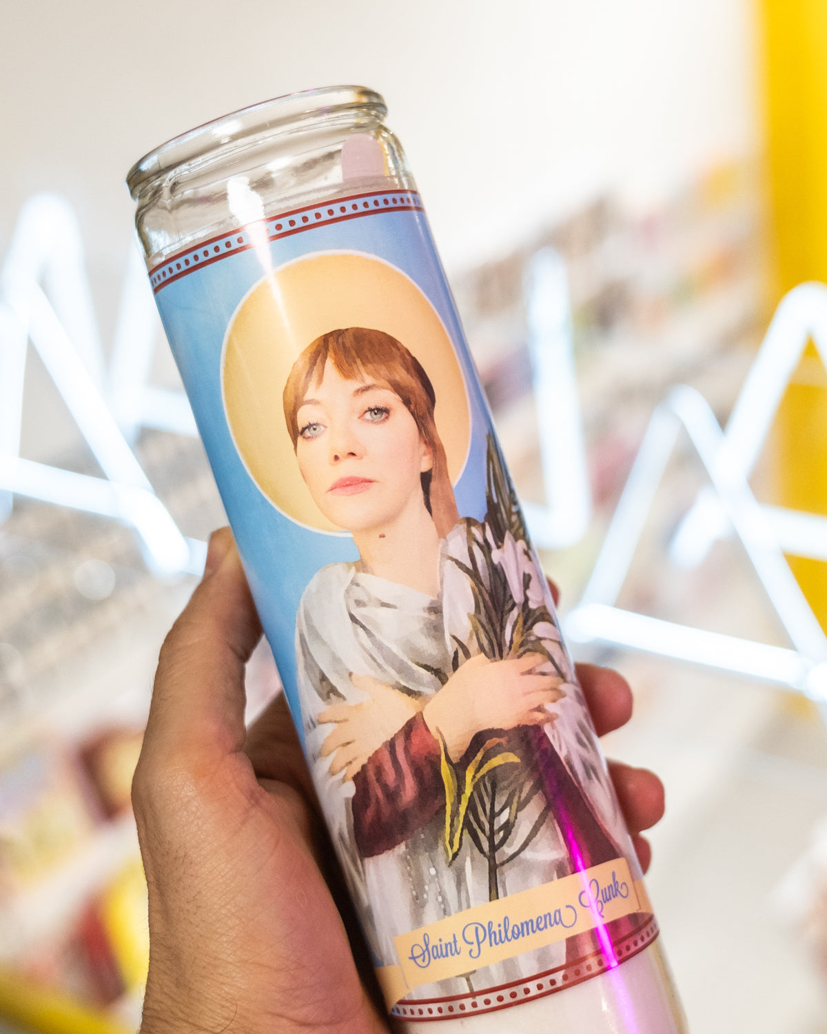Cirio / vela de oración: Philomena Cunk