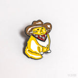 Pin Gato gordito con sombrero de cowboy