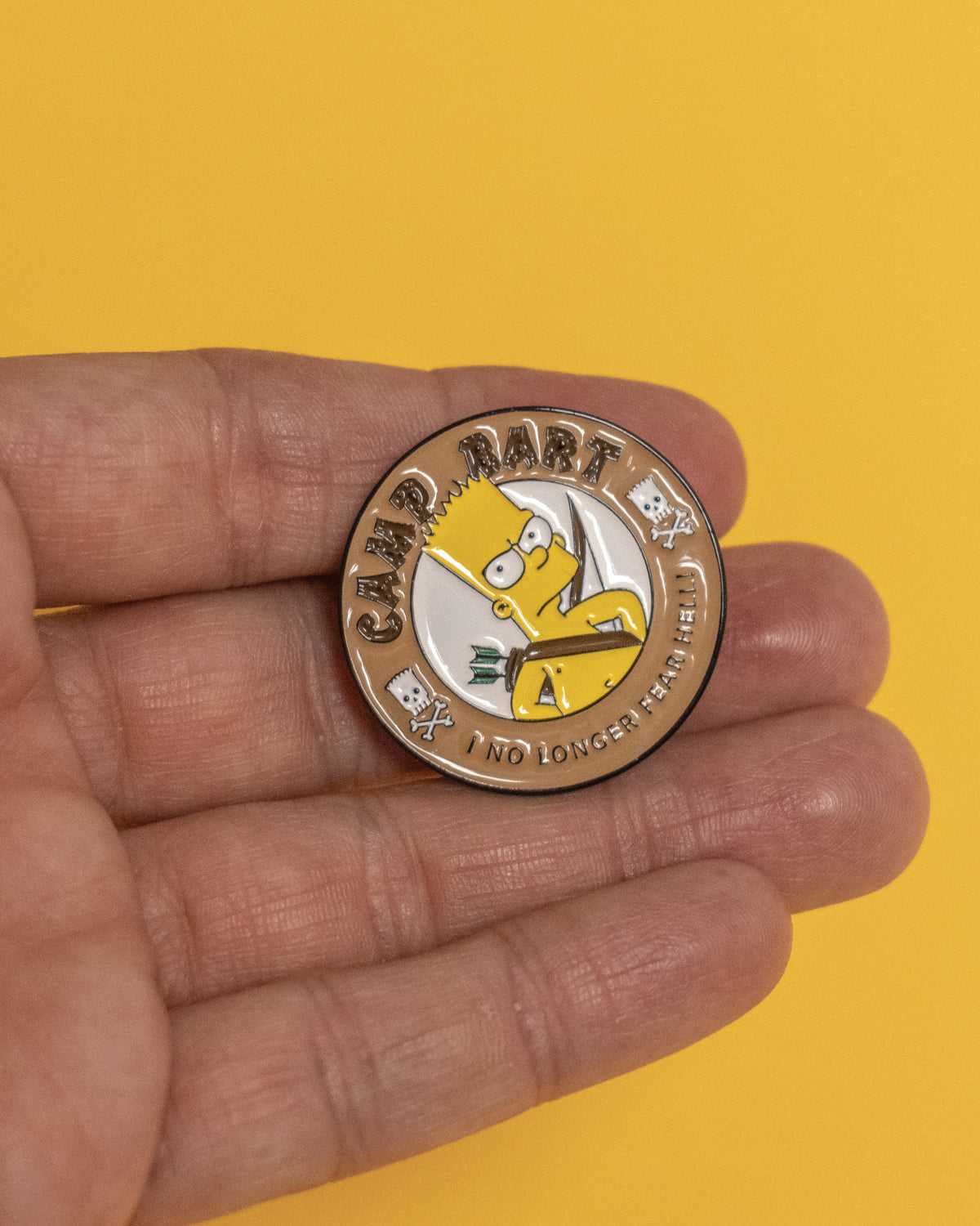 Pin Camp Bart "I no longer fear hell"