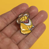 Pin Gato gordito con sombrero de cowboy
