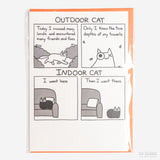 Postal "Outdoor cat / Indoor Cat" X SARAH ANDERSEN