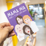 Postal "Mama Mia: Here's your card again"