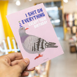 Postal "I shit on everything except your birthday"
