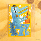 LUCÍA CERDÀ | Postal "Lobo saxofón"