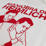 JAMSITO | Camiseta "Maniobra de Heimlich" (crudo+rojo)