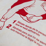 JAMSITO | Camiseta "Maniobra de Heimlich" (crudo+rojo)