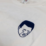 JAMSITO | Camiseta "Maniobra de Heimlich" (blanca+azul)