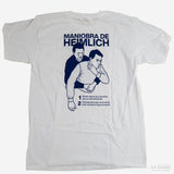 JAMSITO | Camiseta "Maniobra de Heimlich" (blanca+azul)