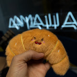 Llavero peluche cruasán
