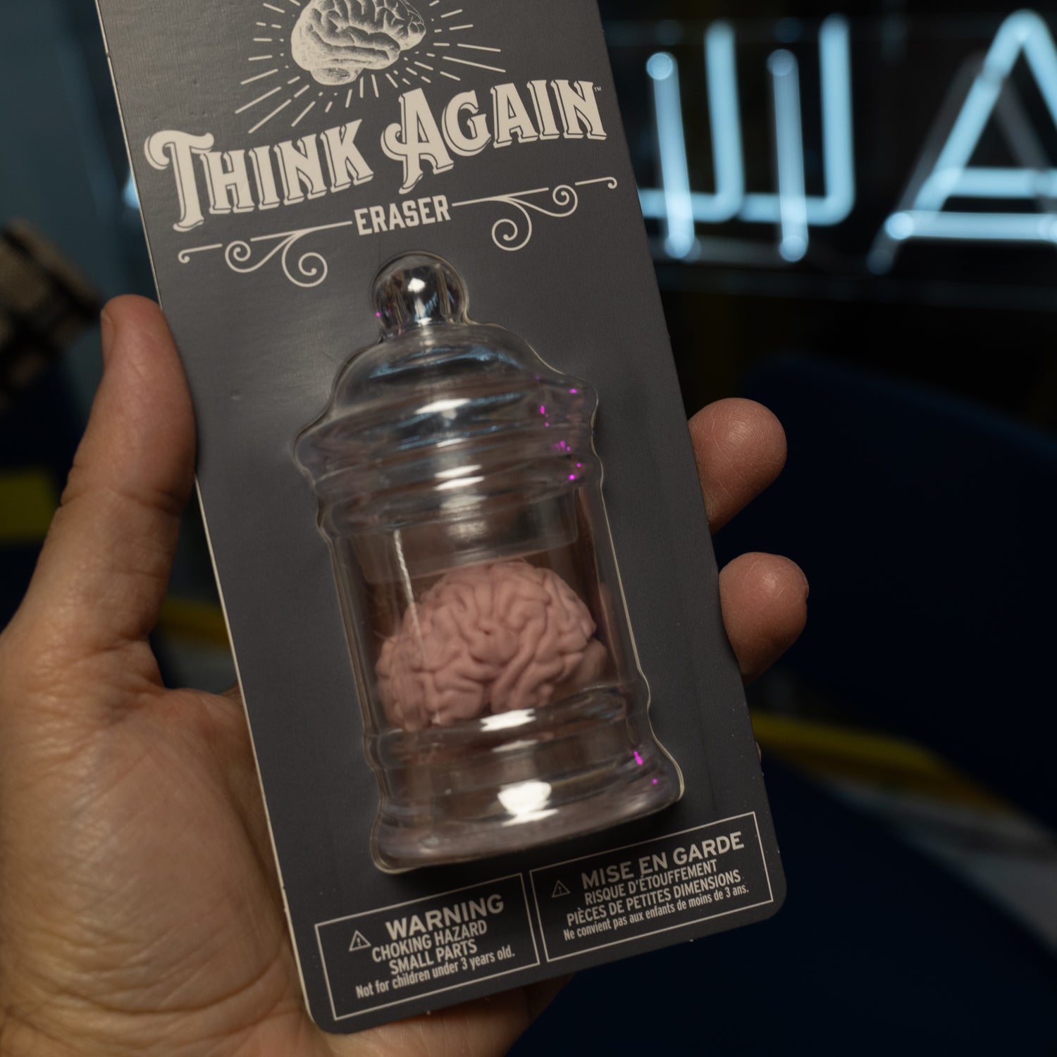 Goma de borrar de cerebro "Think Again"
