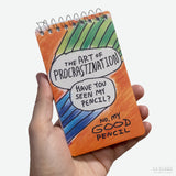 Libreta espiral: "The art of procrastination"