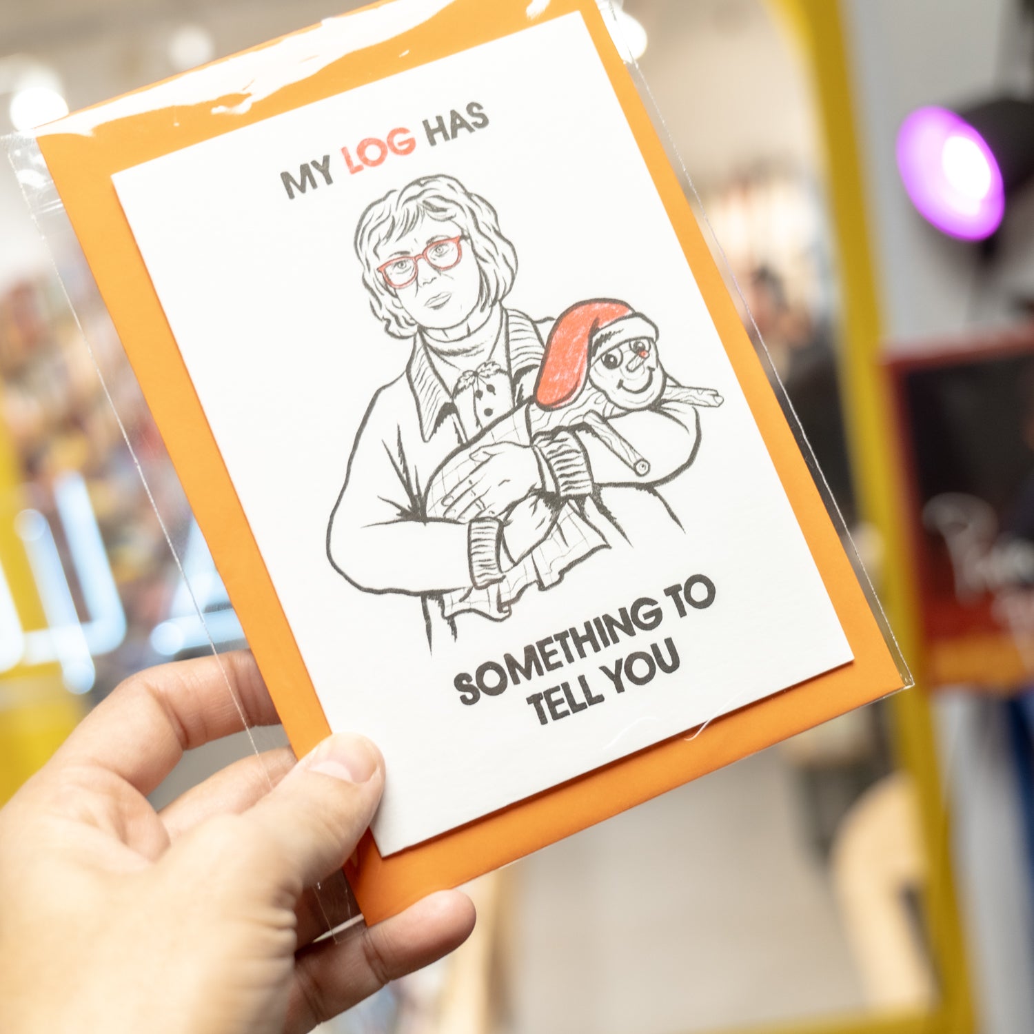 Postal "El meu tió t'ha de dir una cosa"