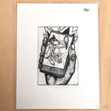 LAMASQWERTY | Grabado "Eye am Happy"