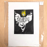 LAMASQWERTY | Grabado "Gato 3 ojos"