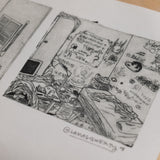 LAMASQWERTY | Grabado "Dos habitaciones"