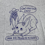 BÁRBARA ALCA | Camiseta "Qué graciosa eres" (gris)