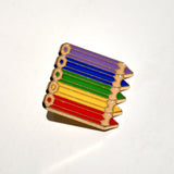 Pin Lápices arcoiris