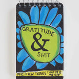 Libreta espiral "Gratitude & Shit"