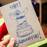 Postal "Happy Buuuuurpdady!" X DEAR GOOFS