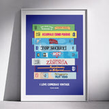 IRONIC STUDIO | Print "I love comedias vintage" (varios tamaños)