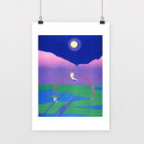 KIBLIND ATELIER | Print "Luna columpio" X MARÍA MEDEM