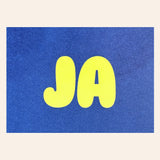 Postal "JA" (risografía)