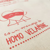 HOMO VELAMINE | Tote bag "El mal es indestructible y la moral es su alimento"