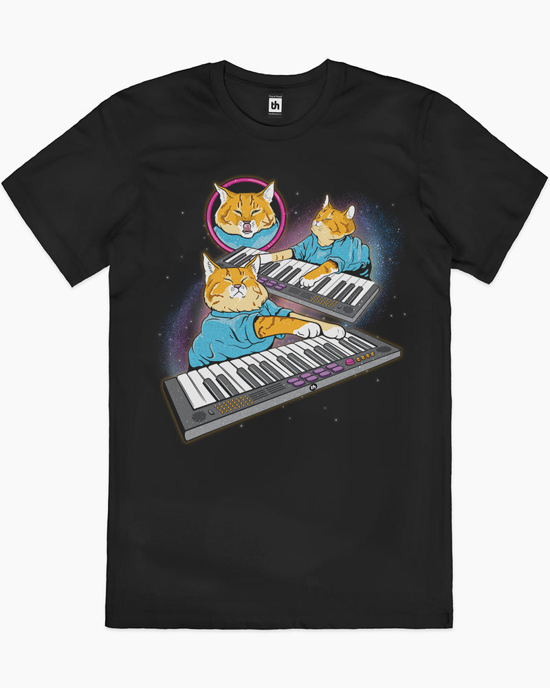 Camiseta Gato tocando el piano