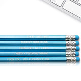 Kit 5 Lápices "Inspirational pencils: No F--- Given"