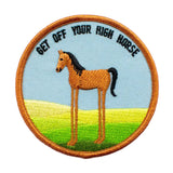 Parche "Get off your high horse" X RETROGRADE SUPPLY CO.