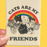 Imán "Cats are my friends"