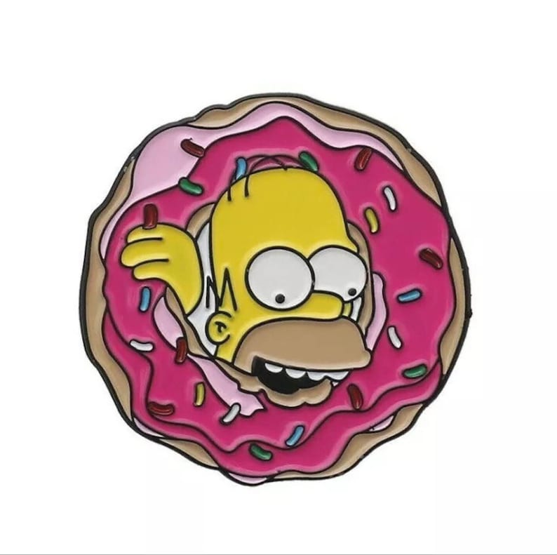 Pin Homer mordiendo una rosquilla