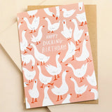 Postal "Happy ducking birthday" X OHH DEER
