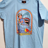 Camiseta "Stay Positive" (azul)