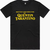 Camiseta "Written and Directed By Quentin Tarantino" (negra)