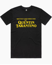 Camiseta "Written and Directed By Quentin Tarantino" (negra)