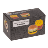 Salero y pimentero con forma de Hamburguesa y Patatas