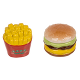 Salero y pimentero con forma de Hamburguesa y Patatas