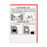 Postal "Outdoor cat / Indoor Cat" X SARAH ANDERSEN