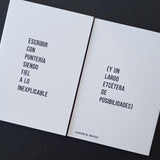 ALMACÉN DE ANÁLISIS | Libreta "Escribir con puntería siendo fiel a lo inexplicable"