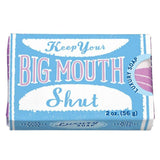 Jabón pasivo agresivo: "Keep your big mouth shut"