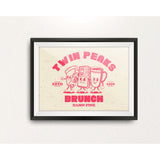Póster A4 "Twin Peaks - Brunch Damn Fine" Rosa X LEFT OF THE DIAL