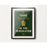 Póster A4 "There was a fish in the percolator" X LEFT OF THE DIAL