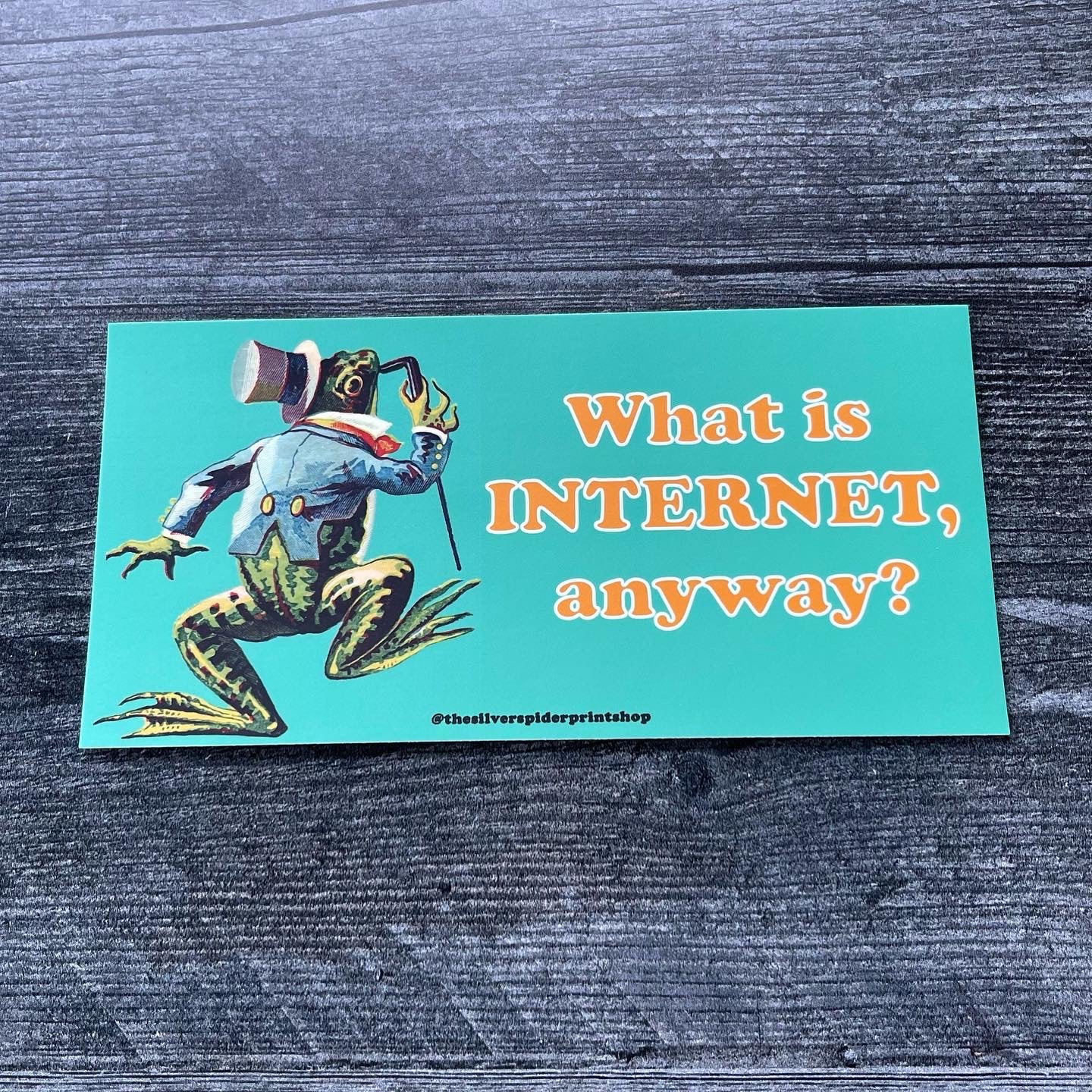 Pegatina vinilo "What is Internet, anyway?"