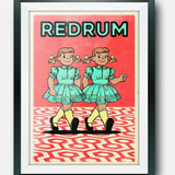 Póster A4 "Redrum" (El resplandor) X LEFT OF THE DIAL