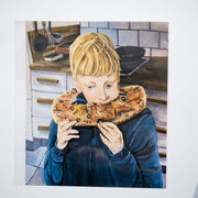 CLARA S. PROUS | Print "Comiendo pizza"